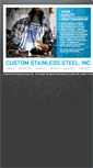 Mobile Screenshot of customstainlesssteelinc.com